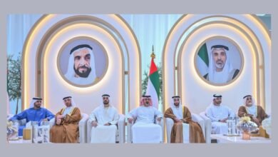 عمار بن حميد يحضر أفراح المهيري وآل حامد بأبوظبي