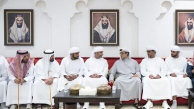 منصور بن زايد يعزي في وفاة معتوق حربي بن ثنيه العامري