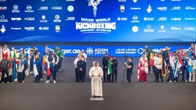 افتتاح بطولة العالم للكيك بوكسينج في أبوظبي