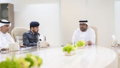 محمد بن حمدان بن زايد يزور مديرية شرطة العين ويطَّلع على سير العمل