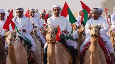 محمد بن سعود يشارك في المسيرة التراثية احتفالاً بعيد الاتحاد الـ54