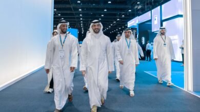 سلطان بن أحمد القاسمي يزور فعاليات قمة "بريدج 2025" في أبوظبي