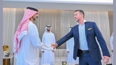 عمار بن حميد يستقبل قنصل كندا في دبي والإمارات الشمالية