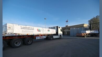 30 طن مكملات علاجية ووقائية من مؤسسة صقر القاسمي تصل غزة عبر "الفارس الشهم 3"