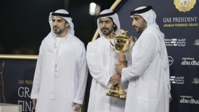 خليفة بن طحنون بن محمد يشهد ختام النسخة الـ 33 من كأس صاحب السموّ رئيس الدولة للخيول العربية الأصيلة