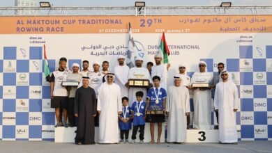 "زلزال" بطلاً لشوط الفئة المحلية في كأس آل مكتوم للتجديف