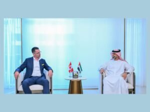 عمار بن حميد يستقبل قنصل كندا في دبي والإمارات الشمالية
