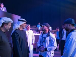 خالد بن محمد بن زايد يشهد جانباً من منافسات الألعاب الرقمية الهجينة في "دورة ألعاب المستقبل 2025"