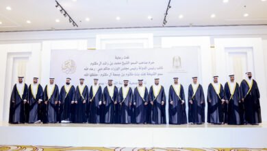 برعاية هند بنت مكتوم، "نسائية دبي" تزف 15 رجلاً في عرسهم الجماعي التاسع