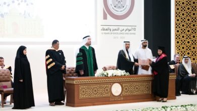 برعاية حاكم الشارقة.. تخريج الفوج العاشر من الجامعة القاسمية