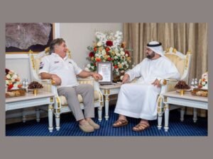 محمد الشرقي يستقبل فريق الفجيرة للزوارق السريعة لفوزه ببطولة العالم لسباقات الإكس كات 2024