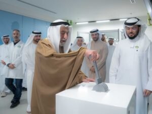 حاكم الشارقة يفتتح مصنع مليحة للألبان