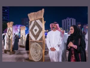 عمار بن حميد يفتتح فعاليات مهرجان المربعة للفنون في عجمان بمشاركة 150 فناناً عالمياً