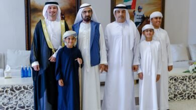 محمد بن راشد يحضر أفراح الفلاسي والسويدي