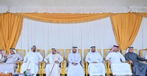 حاكم عجمان وولي عهده يقدمان واجب العزاء في وفاة الشيخ عبدالرحمن بن علي النعيمي