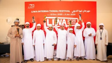 سباق الصقور في مهرجان ليوا يختتم منافساته بتتويج الفائزين