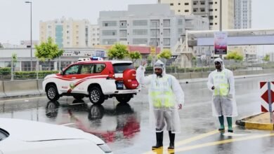 شرطة عجمان :نتعامل مع تداعيات المنخفض الجوي بكل جاهزية