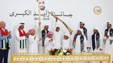 "مزدلفة" تحصد "السيف الذهبي" للحول في جائزة زايد الكبرى للهجن