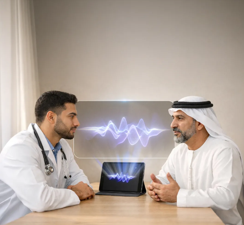 «بيورهيلث» تطلق المرحلة التجريبية لخدمة «ندى» القائمة على الذكاء الاصطناعي لمساعدة الأطباء في توثيق الملاحظات الطبية أثناء زيارات المرضى 1 «بيورهيلث» تطلق المرحلة التجريبية لخدمة «ندى» القائمة على الذكاء الاصطناعي لمساعدة الأطباء في توثيق الملاحظات الطبية أثناء زيارات المرضى