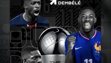 ديمبلي يتوج بجائزة The Best لأفضل لاعب في العالم