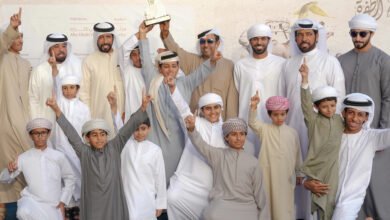 تواصل منافسات مزاينة مدينة زايد بمهرجان الظفرة وتتويج الفائزين بسن الإيذاع