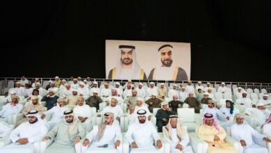 مشاركة واسعة في مزاينة الحقايق بمهرجان محمد بن زايد لسباقات الهجن ومزاينة الإبل .. وتتويج الفائزين