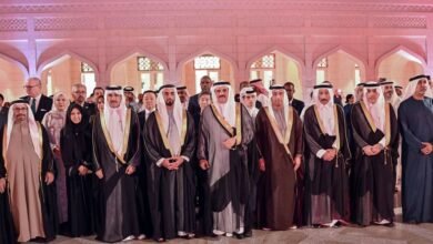 سيف بن زايد يحضر احتفال السفارة البحرينية باليوم الوطني للمملكة