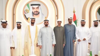 سيف بن زايد يحضر أفراح العامري والمزروعي