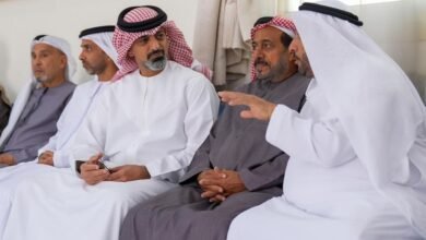 عمار بن حميد يقدّم واجب العزاء في وفاة نجمة سالم عبدالله