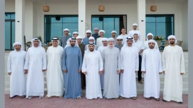 حمدان بن زايد يزور مبارك سهيل اليبهوني بمنزله في مدينة السلع