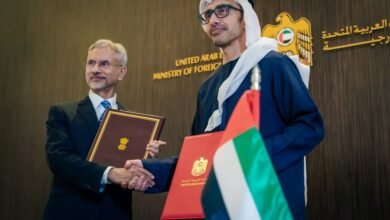 عبدالله بن زايد ووزير الخارجية الهندي يترأسان أعمال اللجنة المشتركة والحوار الاستراتيجي بين البلدين