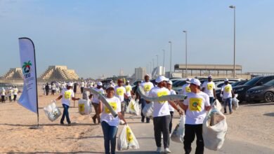 890 متطوعا يشاركون بحملة "الإمارات نظيفة " في أم القيوين