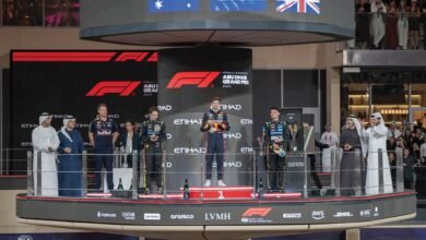 ذياب بن زايد يتوِّج لاندو نوريس بلقب سباق جائزة الاتحاد للطيران الكبرى للفورمولا 1 في نسختها الـ17