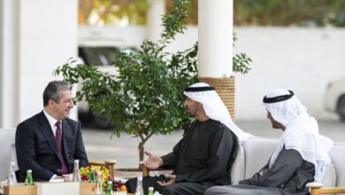 رئيس الدولة يستقبل رئيس حكومة إقليم كردستان العراق