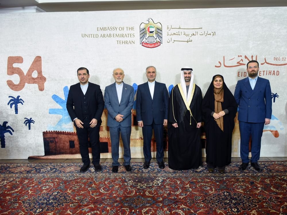 سفارة الدولة في طهران تحتفل بعيد الاتحاد الـ 54