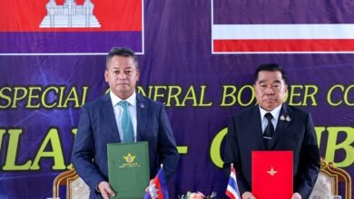 تايلاند وكمبوديا توقعان بيانًا مشتركًا لوقف إطلاق النار