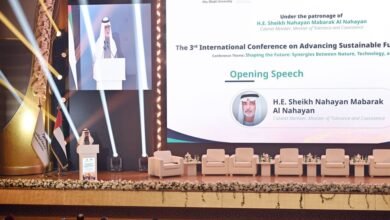 نهيان بن مبارك يفتتح المؤتمر الدولي الثالث لمستقبل أكثر استدامة 2025