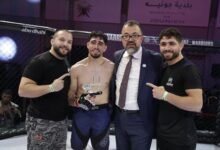 ‎جورج عيد يفوز بلقب النزال الرئيسي في " الطريق إلى أبوظبي" ضمن "محاربي الإمارات"