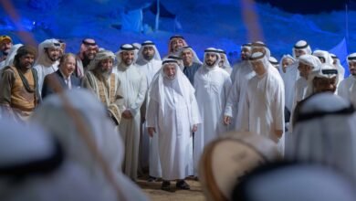 سلطان القاسمي يشهد انطلاق فعاليات الدورة التاسعة من مهرجان الشارقة للمسرح الصحراوي