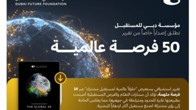 مؤسسة دبي للمستقبل تستعرض 14 فرصة عالمية لتعزيز التعاون في تصميم مستقبل البشرية