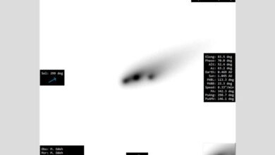 "مرصد الختم الفلكي" يوثق انقسام مذنب C/2025 K1 إلى ثلاث أنوية