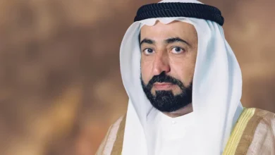 حاكم الشارقة يعزي ملك الأردن في وفاة رئيس الوزراء الأسبق