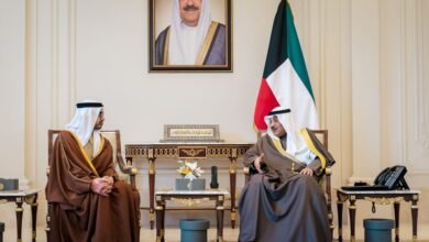 ولي عهد الكويت يستقبل عبد الله بن زايد