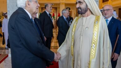 محمد بن راشد يستقبل الرئيس الإيطالي ويؤكد عمق العلاقات الثنائية بين البلدين