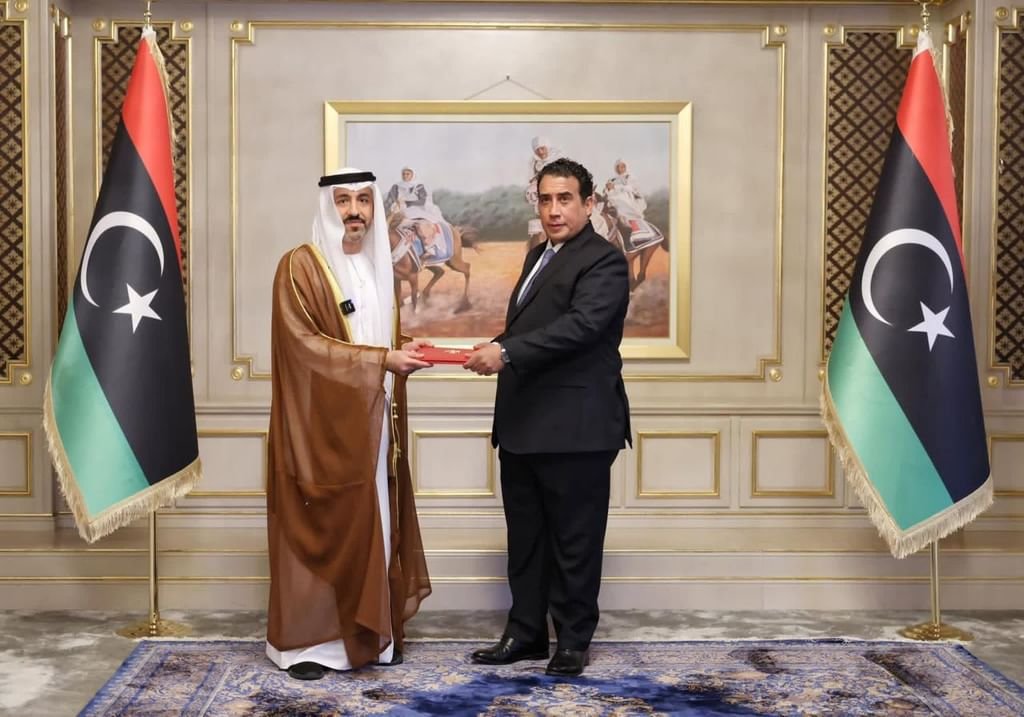 سفير الإمارات يقدم أوراق اعتماده إلى رئيس المجلس الرئاسي الليبي 1 سفير الإمارات يقدم أوراق اعتماده إلى رئيس المجلس الرئاسي الليبي