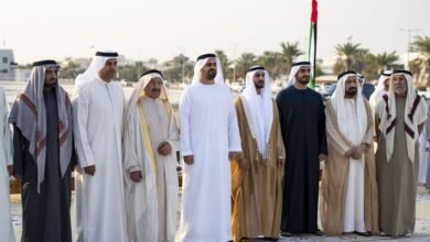 ذياب بن محمد بن زايد وزايد بن محمد بن زايد يحضران حفل استقبال بمناسبة زفاف زايد حسن المنصوري