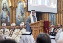 نهيان بن مبارك يحضر احتفالات عيد الميلاد المجيد في الكنيسة القبطية الأرثوذكسية بأبوظبي