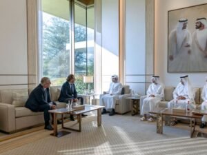 مكتوم بن محمد يلتقي الرئيس التنفيذي لمجموعة ريتشمونت العالمية