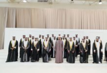 ولي عهد رأس الخيمة يحضر العرس الجماعي العاشر