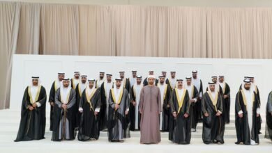 ولي عهد رأس الخيمة يحضر العرس الجماعي العاشر